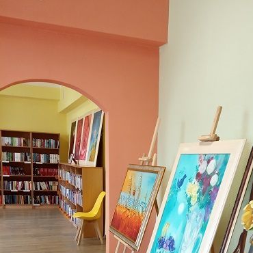 Ingas Āriņas gleznu izstāde Zasas bibliotēkā